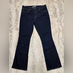 Levi's Women's 725 Dark Blue High Rise Bootcut Jeans